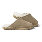 Fellhof Herren Pantoffel Primo 48 | khaki - braun
