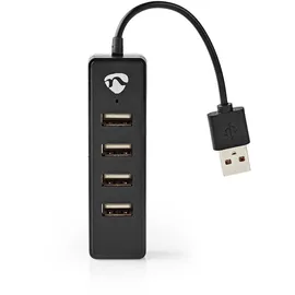 Nedis USB-Hub - USB-A Stecker, 4x USB 2.0 Stromversorgung über USB