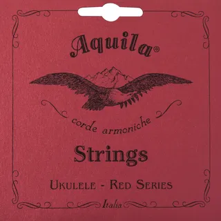Aquila Tenor Ukulele Set, GCEA, Rot tief G bespannt, 88U, Natural