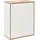 Fackelmann FINN Doppel Midischrank 60 cm Braun hell/Weiß