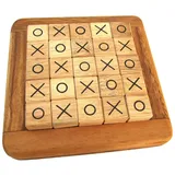 Logoplay Tic-Tac-Toe Legespiel Holzrahmen