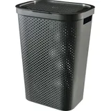 Curver Wäschekorb Wäschesammler Infinity 59L dunkelgrau Korb