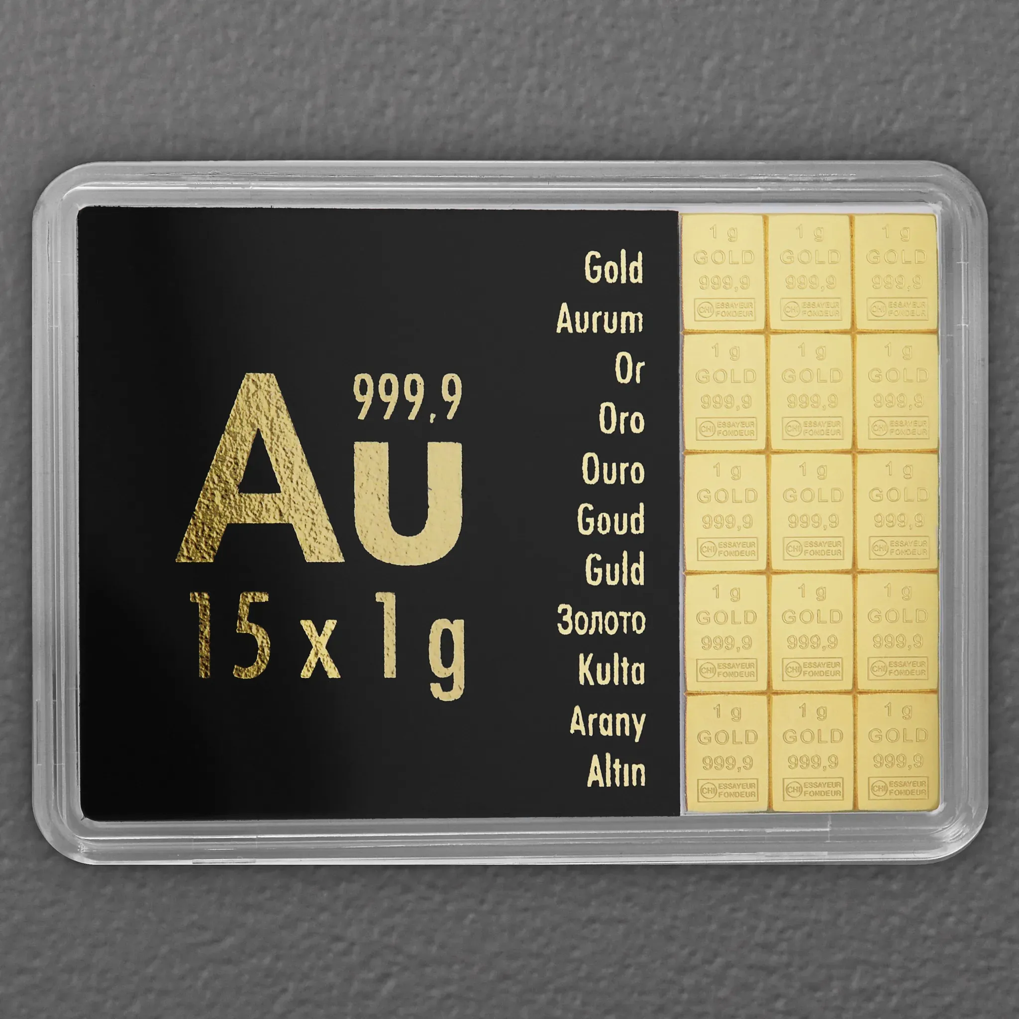 Goldtafel 15 x 1g 
