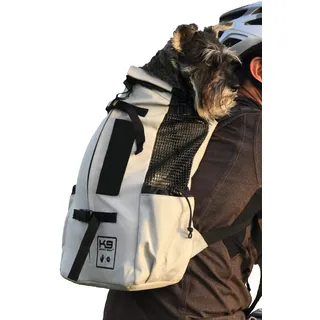 K9 Sport Sack | Hunde Tragerucksack für kleine und mittelgroße Tiere | Vorwärts gerichteter Verstellbarer Hunderucksack | Vollständig belüftet | Tierärztlich zugelassen (Large, Air - Charcoal Grey)