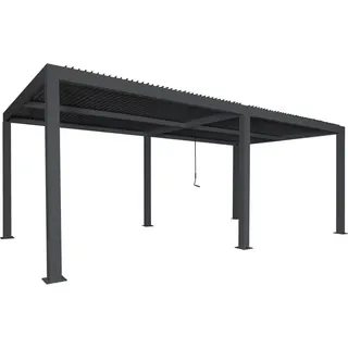 Anthrazit 11 cm Alu-Gestell 3 x 6 m