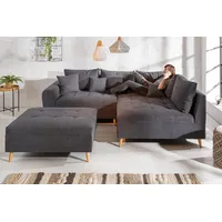 Riess-Ambiente Invicta Interior Design Ecksofa Scandinavia anthrazit 250cm Nosag