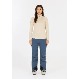 SOS Langarmshirt "Jasna", Herren, Gr. XS, beige, 90% Polyester, 10% Elasthan, unifarben, kurz, hoch geschlossener Ausschnitt, Shirts Langarmshirt, mit bequemem Kragen und diskretem Logodesign