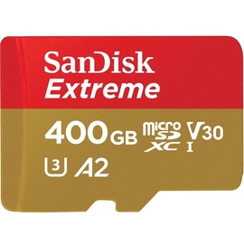 SanDisk Extreme microSDXC UHS-I U3 A2 + SD-Adapter 400 GB