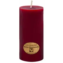 Kerzenfarm Hahn Bienenwachs Stumpenkerze 45 x 95 mm rot