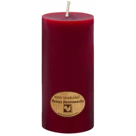 Kerzenfarm Hahn Bienenwachs Stumpenkerze 45 x 95 mm rot