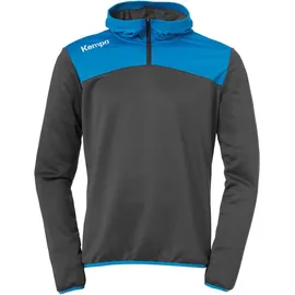 Kempa Emotion 2.0 1/4-Zip Hoodie anthrazit/kempablau S