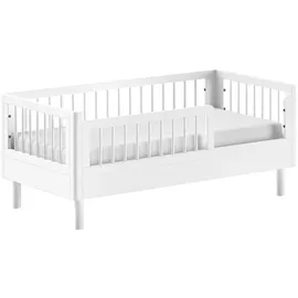 Vipack Kinderbett Forrest Juniorbett 70 x 140 cm Buche massiv weiß
