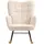 Homcom Schaukelstuhl 98 x 101 x 69 cm Beige mit Relax-Funktion