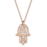 Elli Halskette Hamsa Hand Der Fatima Kristalle 925 Silber