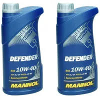 MANNOL 2L (2x1) Motoröl Defender SAE 10W-40 ACEA A3/B3 MB229.1 für VW501.01/505