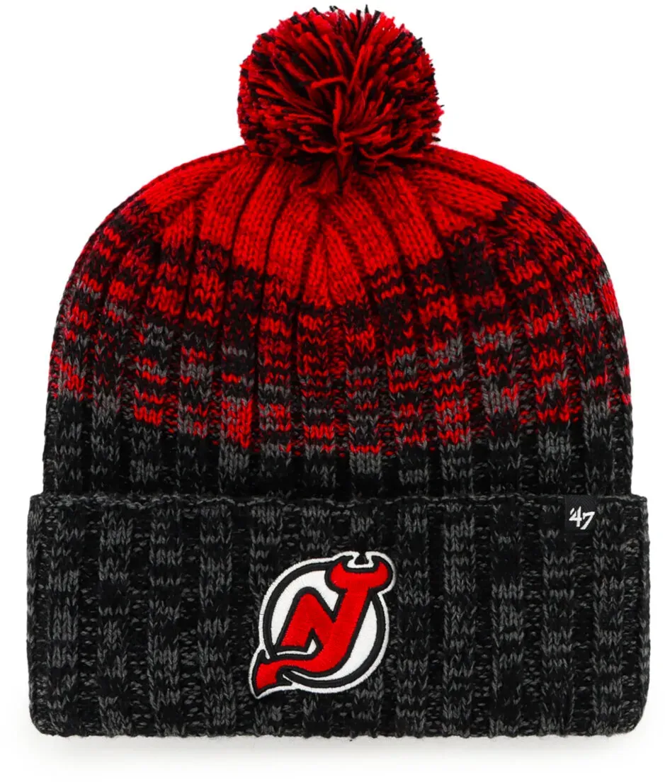 Wintermütze 47 Brand  NHL New Jersey Devils Cascade ’47 CUFF KNIT - Schwarz