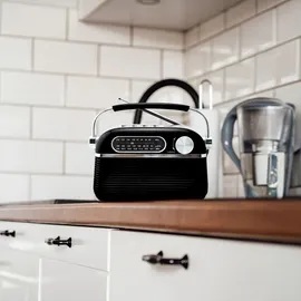 Retoo Retro Radio schwarz