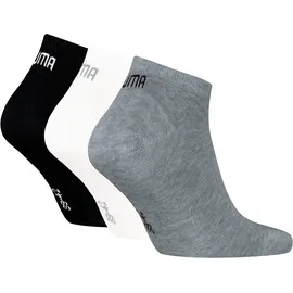 Puma Sneakersocken 3er Pack Schwarz/Grau 47-49