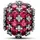 Pandora Funkelndes Rosafarbenes Rundes Pavé-Charm Silber 792630C03