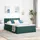 vidaXL Modernes Bett 140 x 200 cm Dunkelgrün