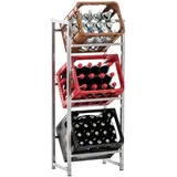 CLP Standregal 47 x 116 x 31 cm Edelstahl