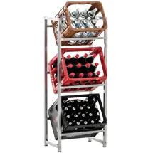 CLP Standregal 47 x 116 x 31 cm Edelstahl