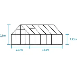 Juliana Universal 128 Alu schwarz ESG 3 mm 9,9 m2