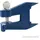 Silverline Schraubstock Holz/Metall 16 mm blau