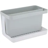 Testrut Caddy Spülbecken-Organizer 20 x 12 x 11 cm Farbe Grau/Weiß