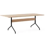 &Tradition - Pavilion Dining Esstisch AV19, 200 x 90 cm, Eiche klar lackiert / Gestell schwarz