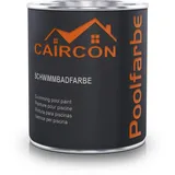 CAIRCON Poolfarbe für Betonbecken Fliesen Schwimmbadfarbe Betonfarbe Lichtgrau - 750ml