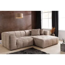 Riess-Ambiente Ecksofa Cord 3-Sitzer Beige