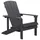 Beliani Gartenstuhl 75 x 88 x 88 cm grau