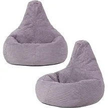 I.C.O.N. icon Sitzsack Lila, Textil, 100 L, 2-Sitzer, Freiform, 69x59x65 cm, Hergestellt in Deutschland, Oeko-Tex® Standard 100, Reach, Wohnzimmer, Hocker, Sitzsäcke, Kindersitzsäcke