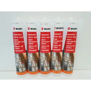 Würth Maler-Acryl 5 Kartuschen - weiß 5 * 310ml