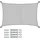 VOUNOT VOUNOT® Sonnensegel Rechteckig mit Befestigung Set, 3x4m, Grau - Grau