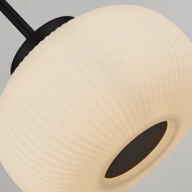 Searchlight Lumina 3-flg. 32 cm Opalglas-Optik schwarz