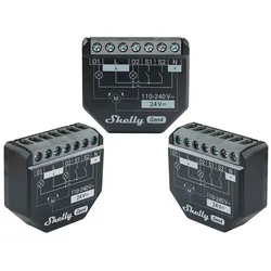SHELLY WLAN-Schaltaktor 2PM Gen4, 2 Kanal, WLAN, Matter, Bluetooth, 3 Stück