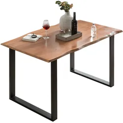 SIT Möbel TABLES & CO Esszimmertisch Metall/Akazie - Schwarz
