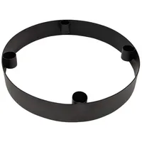 LaLe Living Adventskranz Schwarz, Metall, 25x4x25 cm, Dekoration, Kerzen
