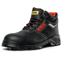 Black Hammer Sicherheitsstiefel S3 SRC Stahlkappe Leder Schwarz (44 EU)