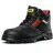 Black Hammer Sicherheitsstiefel S3 SRC Stahlkappe Arbeitsschuhe Knöchelhoch Leder Schwarz (44 EU)