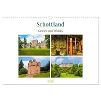 Calvendo Schottland - Castles und Whisky (Wandkalender 2026 DIN