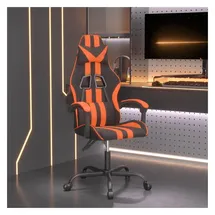 vidaXL Gaming-Stuhl Drehbar Schwarz und Orange
