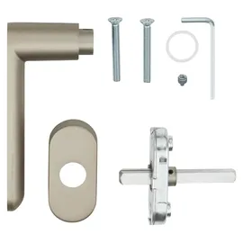 SOTech Fenstergriff SAM Edelstahloptik mit Befestigungsmaterial