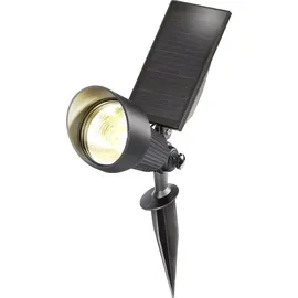 esotec Solarleuchte Aluminium wetterfest IP54 102546 grau