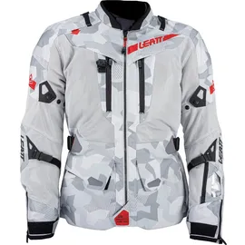 Leatt Adv Flowtour 7.5 Textiljacke Grau/Hellgrau/Schwarz/Rot 3XL