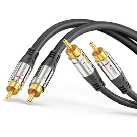 Sonero Cinch Kabel 2x Cinch-Stecker 12,5m (AC700-125)