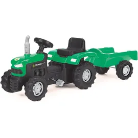 Buddy Toys Trettraktor mit Trolley grün/schwarz (BPT 1013)