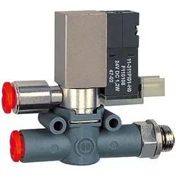 3/2-Wege-Magnetventil, geführte Entl. Schlauch-Gewinde G 1/8" Schlauch 8 NC